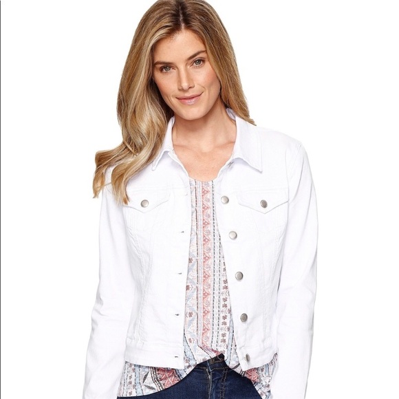 Lucky Brand Jackets & Blazers - Lucky Brand The Tomboy Trucker White Jean Jacket